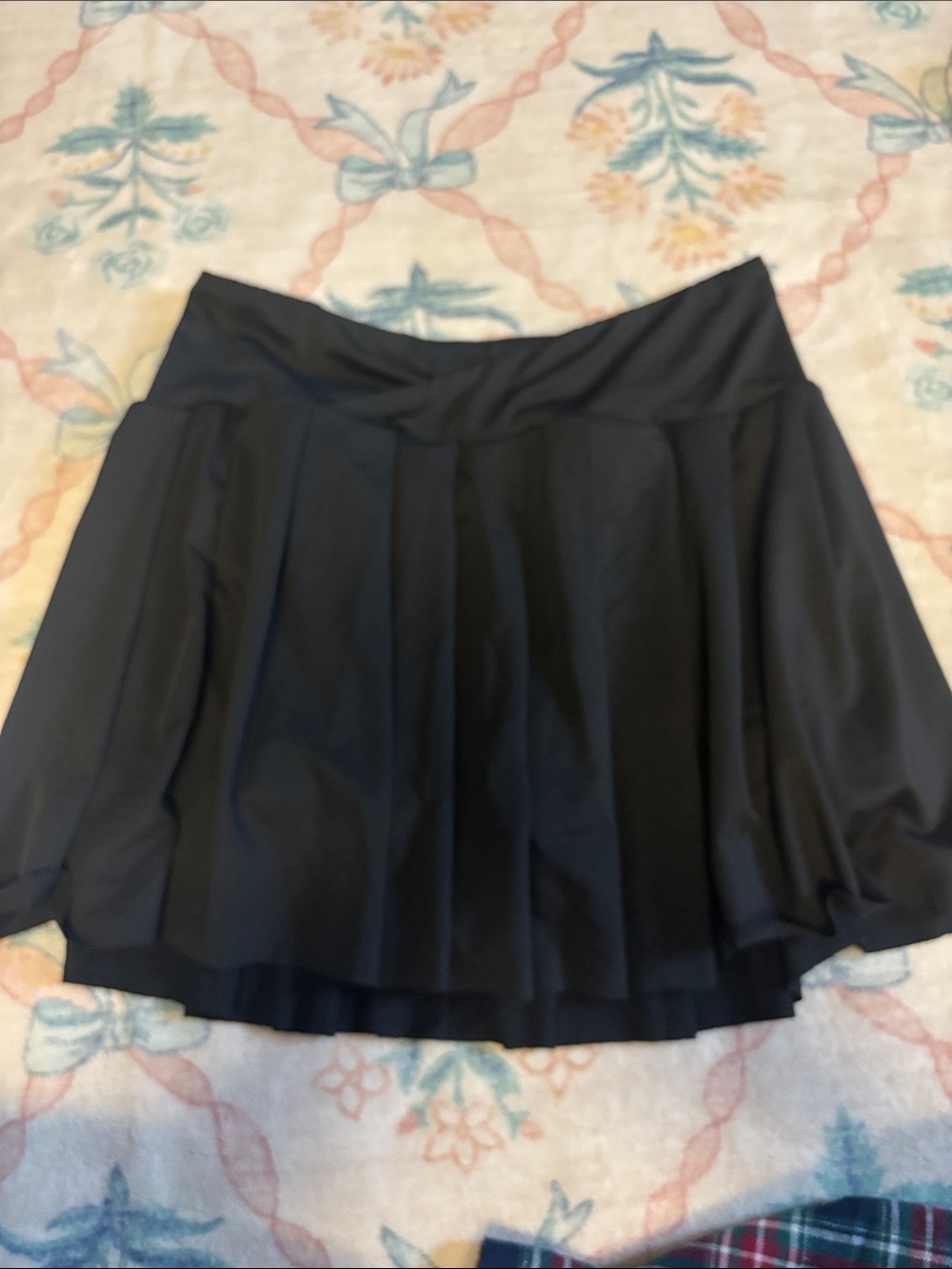 SHEIN Black Skater Circle Mini Skirt